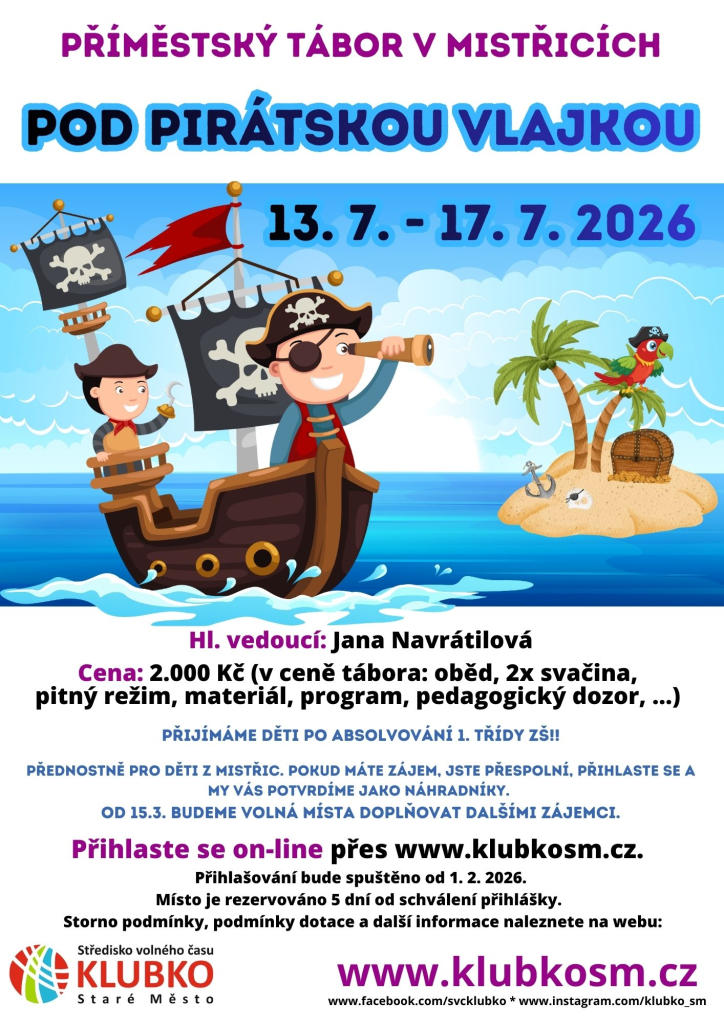 MISTŘICE - Pod pirátskou vlajkou- NEDOTOVANÝ