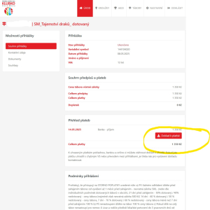 JAK VYSTAVIT POTVRZENÍ ZA PLATBU KROUŽKU/TÁBORA JEDNÍM KLIKNUTÍM