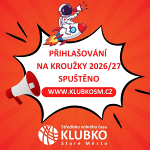 PŘIHLAŠOVÁNÍ NA KROUŽKY SPUŠTĚNO